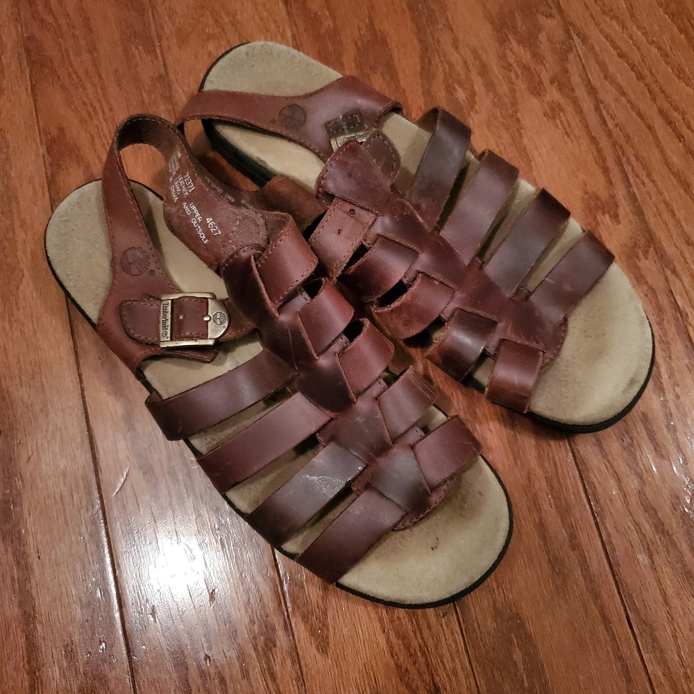 Ladies Leather Timberland Sandals